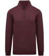 NS428 Native Spirit 1/4 Zip Sweatshirt Dark Cherry colour image